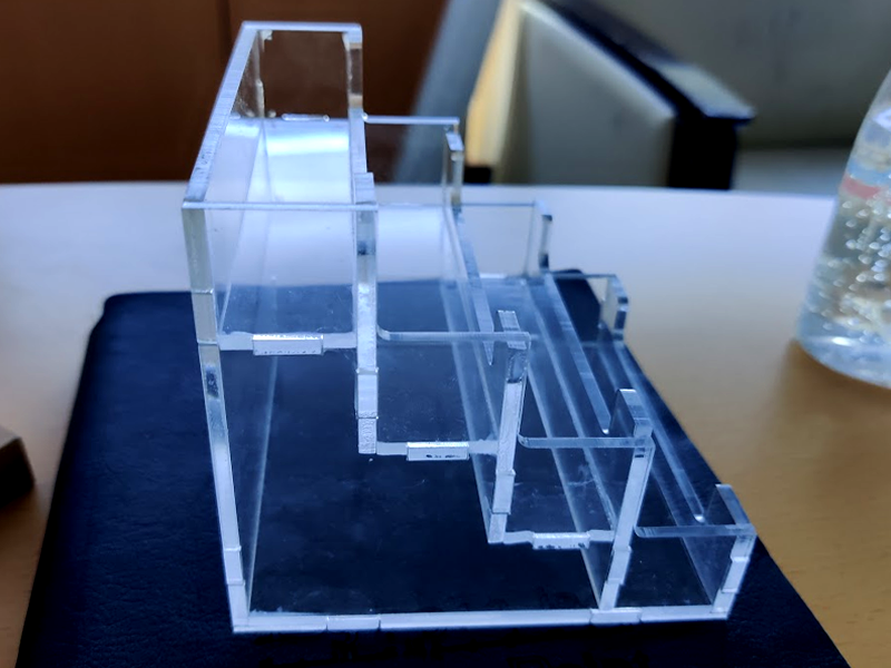 Clear Acrylic 3-Tier Display Riser 300 mm