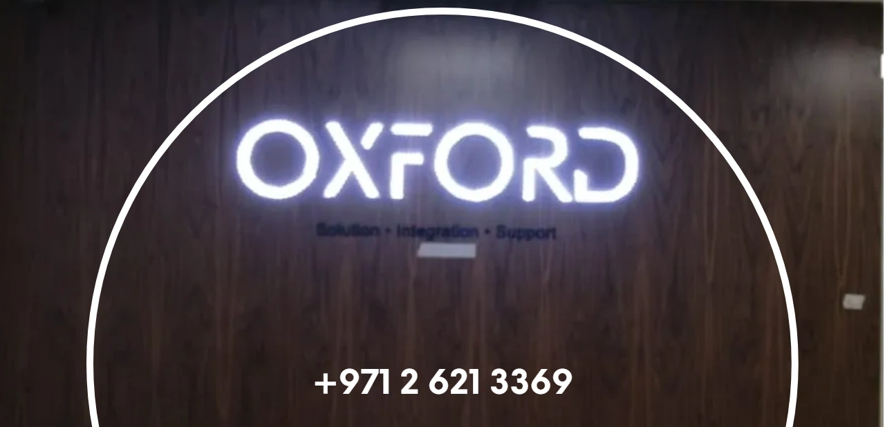Oxford neon sign